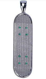 Iced Out 18k White Gold Skateboard