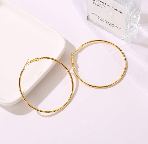 14k Gold Big Hoop Earrings