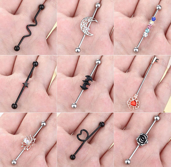 18 Black and Silver Barbell Designs