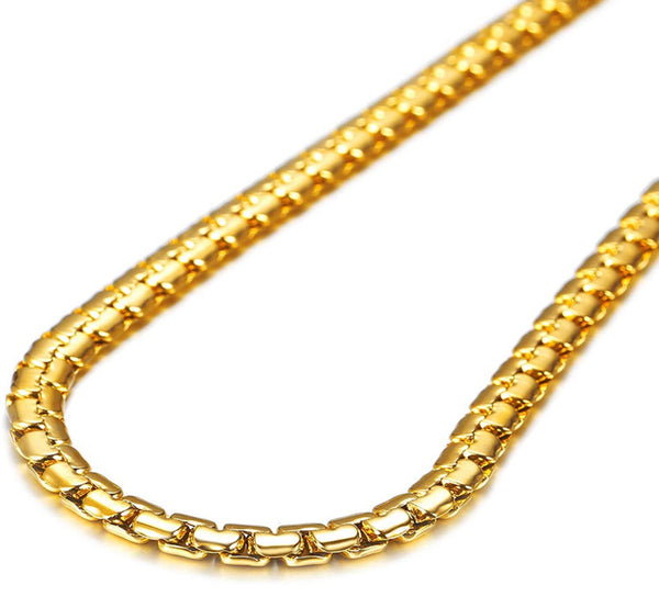 18k Gold Box Link Chain