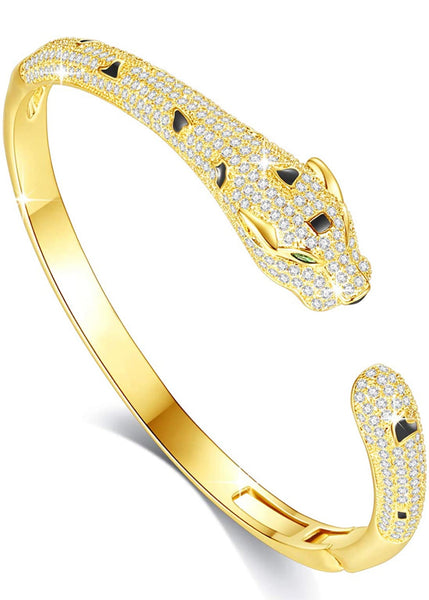 18k Gold Icey Panther Bracelet