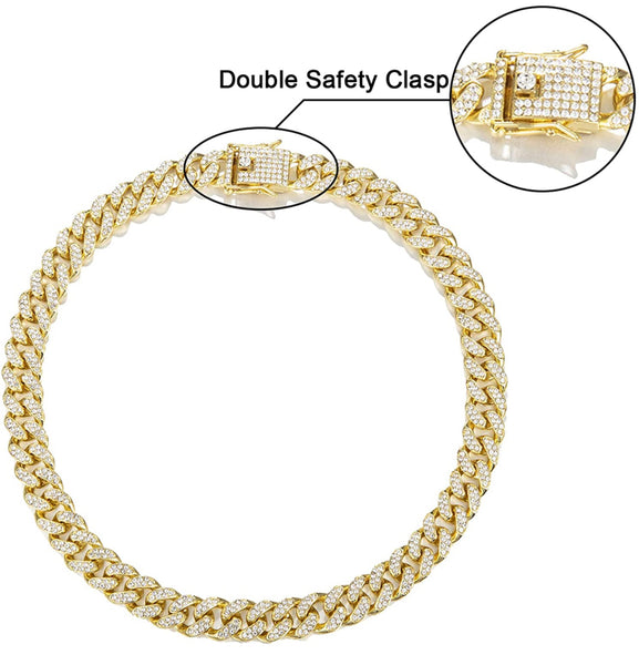 Iced Out 18k Gold Cuban Link