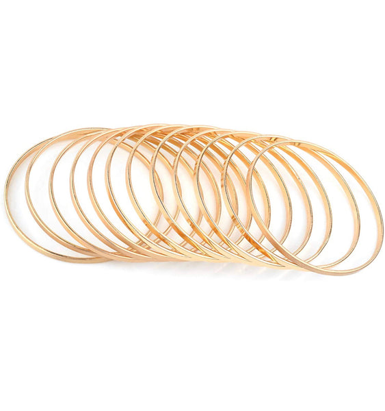 Gold Multibangle Set of 12