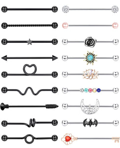 18 Black and Silver Barbell Designs