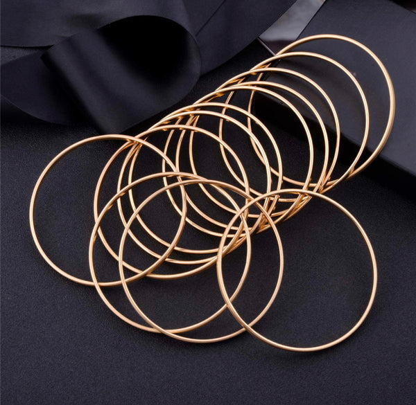 Gold Multibangle Set of 12