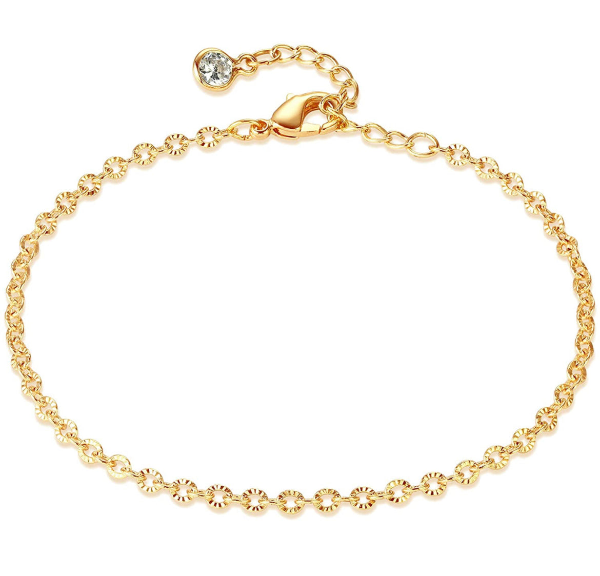 14k Gold Filled Chain Link Anklet