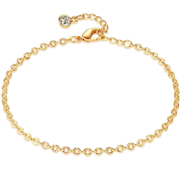 14k Gold Filled Chain Link Anklet