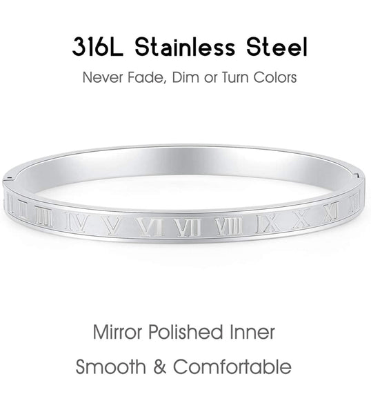 The Roman Numeral Bracelet White Gold