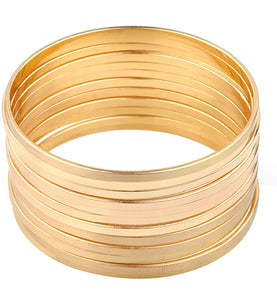 Gold Multibangle Set of 12