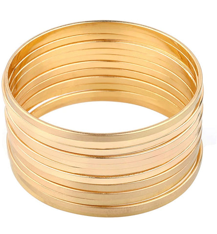 Gold Multibangle Set of 12