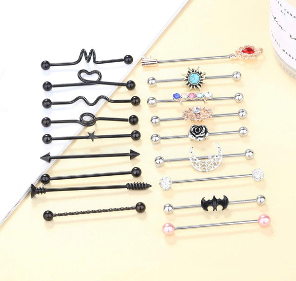 18 Black and Silver Barbell Designs