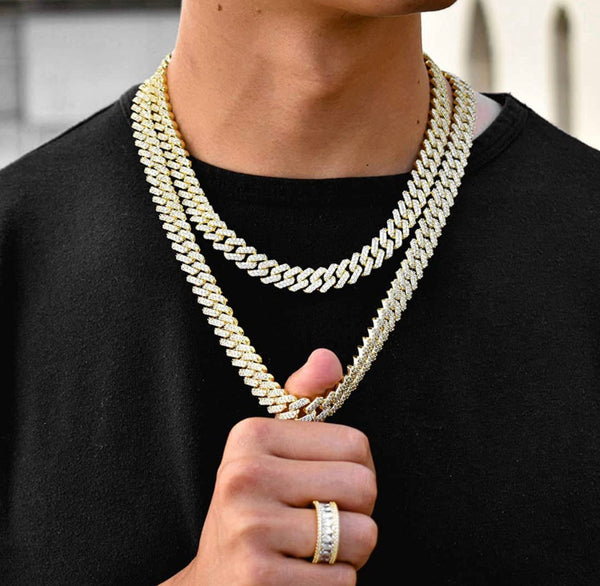 Iced Out 14k Gold Premier Miami Cuban Link