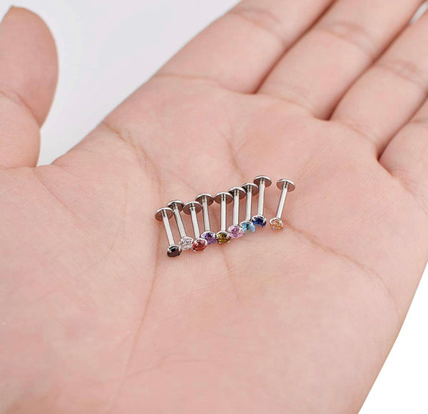 9 Pcs Stainless Steel Lip Piercing