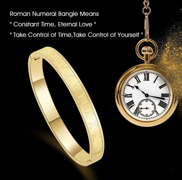 The Roman Numeral Bracelet Yellow Gold