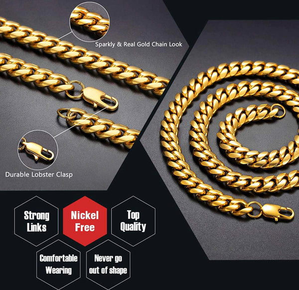 18k Gold Cuban Link Chain